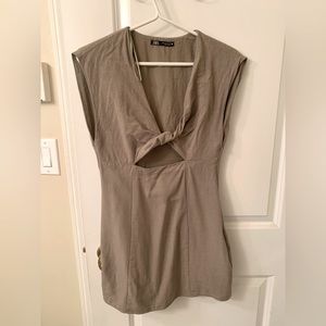 Zara twist front dress
